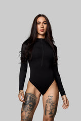 LONG SLEEVE ZIP BODYSUIT