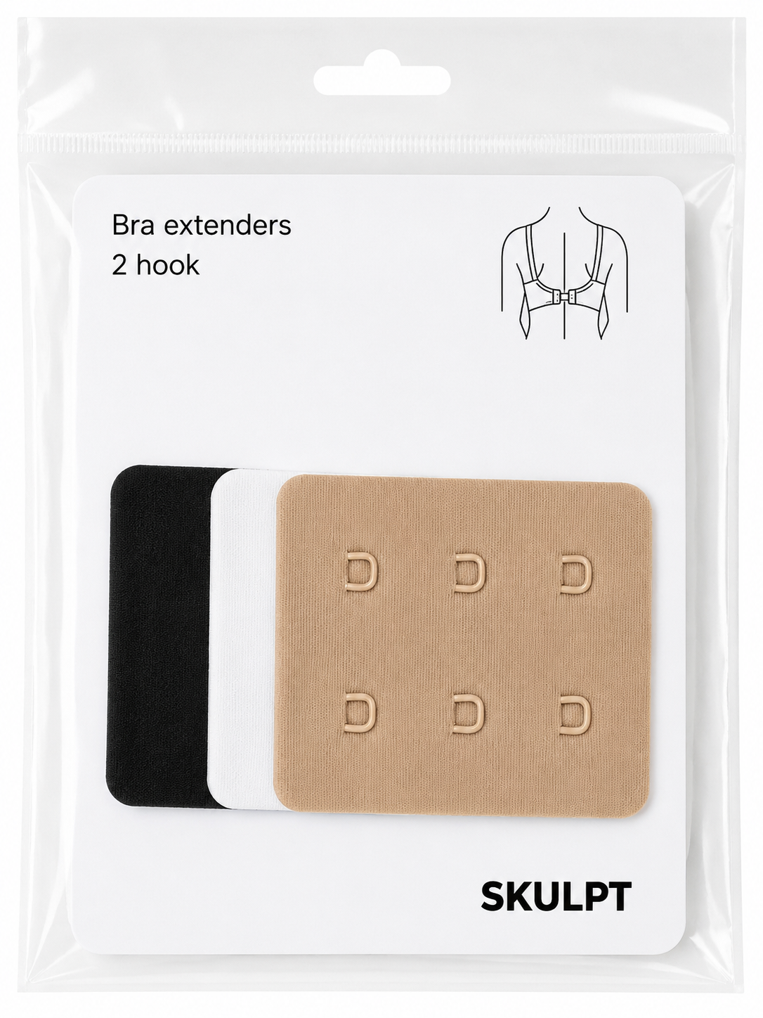 SKULPT 2 Hook Bra Extender – bra band extender