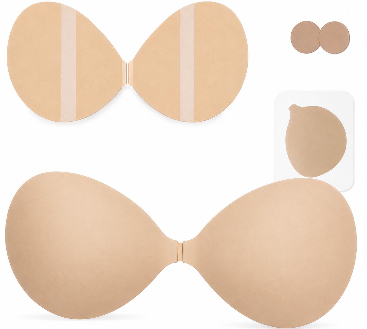 SKULPT Adhesive Bra – strapless backless sticky bra, view 4