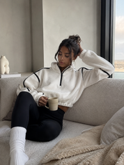 SKULPT Cloud Fleece Pullover – fluffy fleece pullover for women, view 3