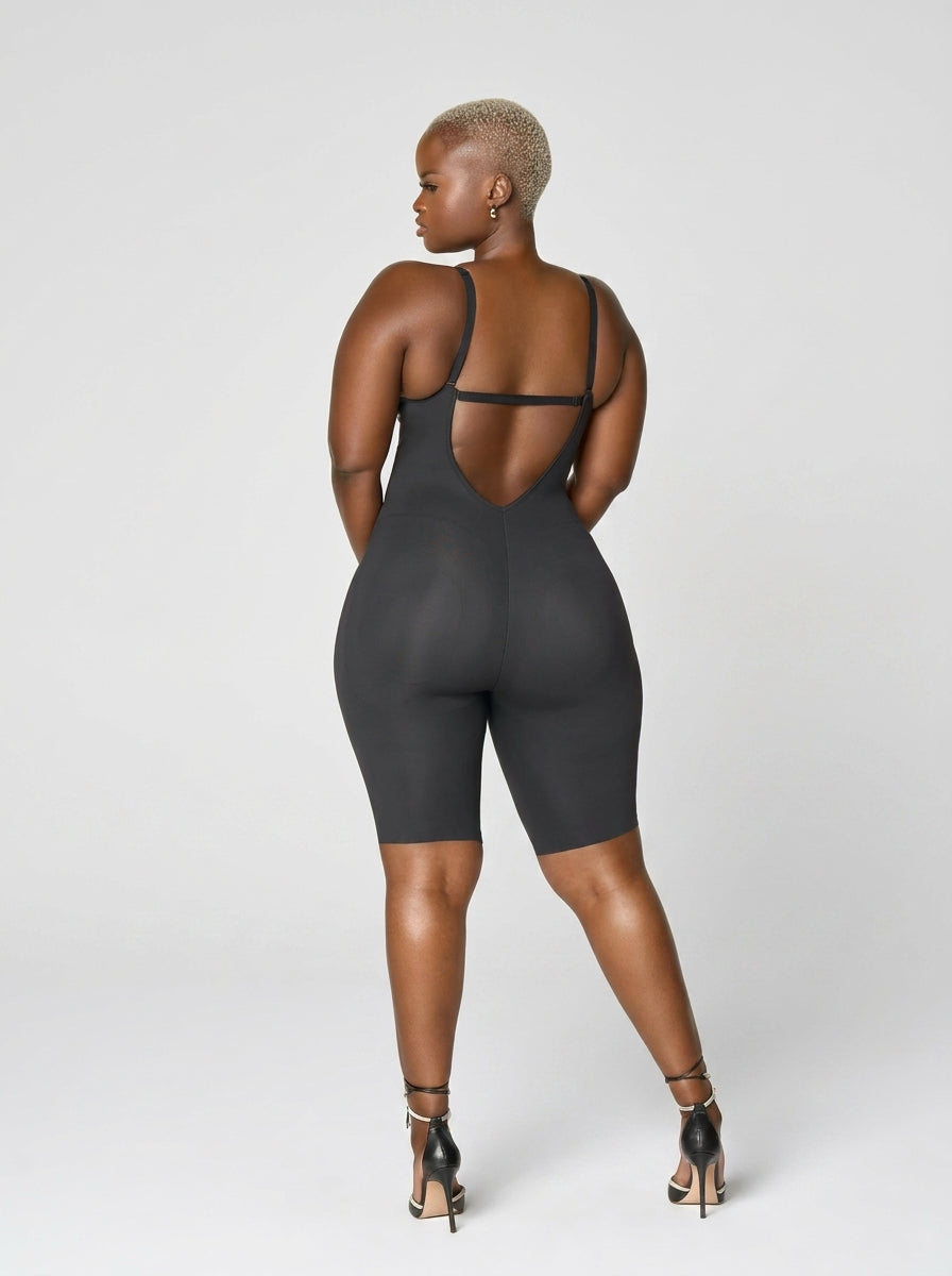 SKULPT Deep Plunge Full Body Shaper – plunge shapewear bodysuit, view 6
