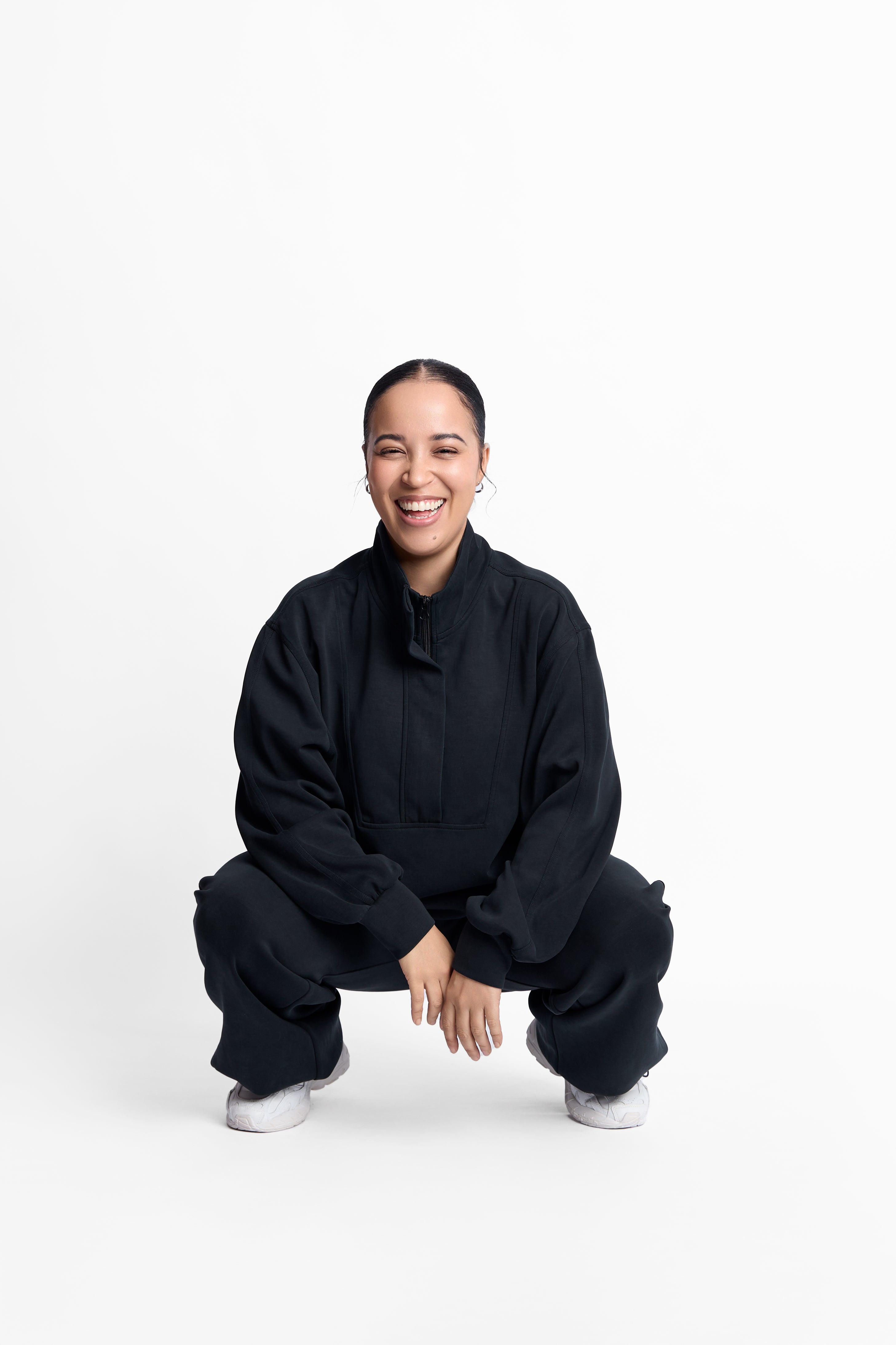 SKULPT Drape Sweatshirt – oversized modal sweatshirt, view 3