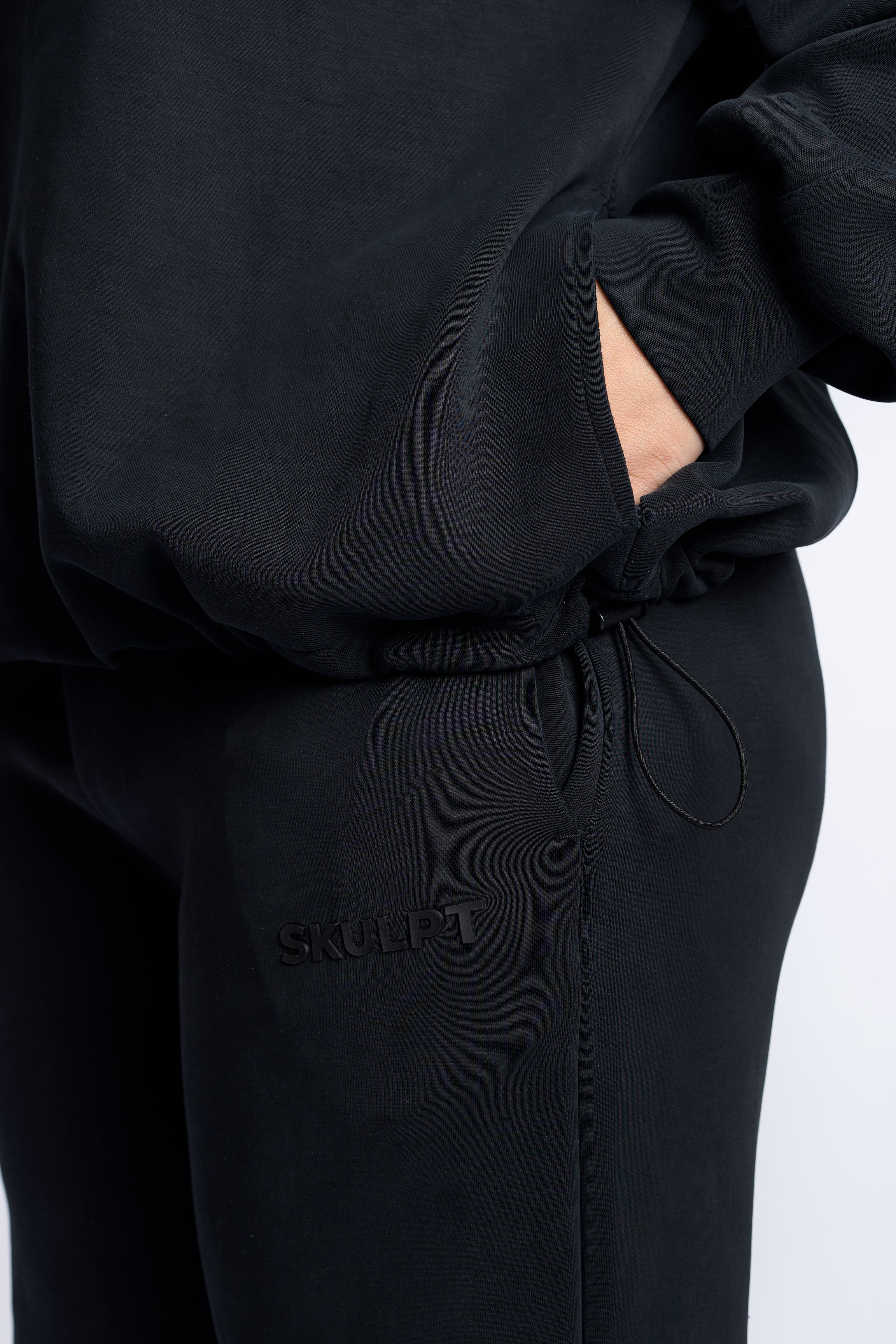 SKULPT Drape Sweatshirt – oversized modal sweatshirt, view 4