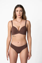 SKULPT Serene Wireless Padded Bra in Umber – wireless padded bra