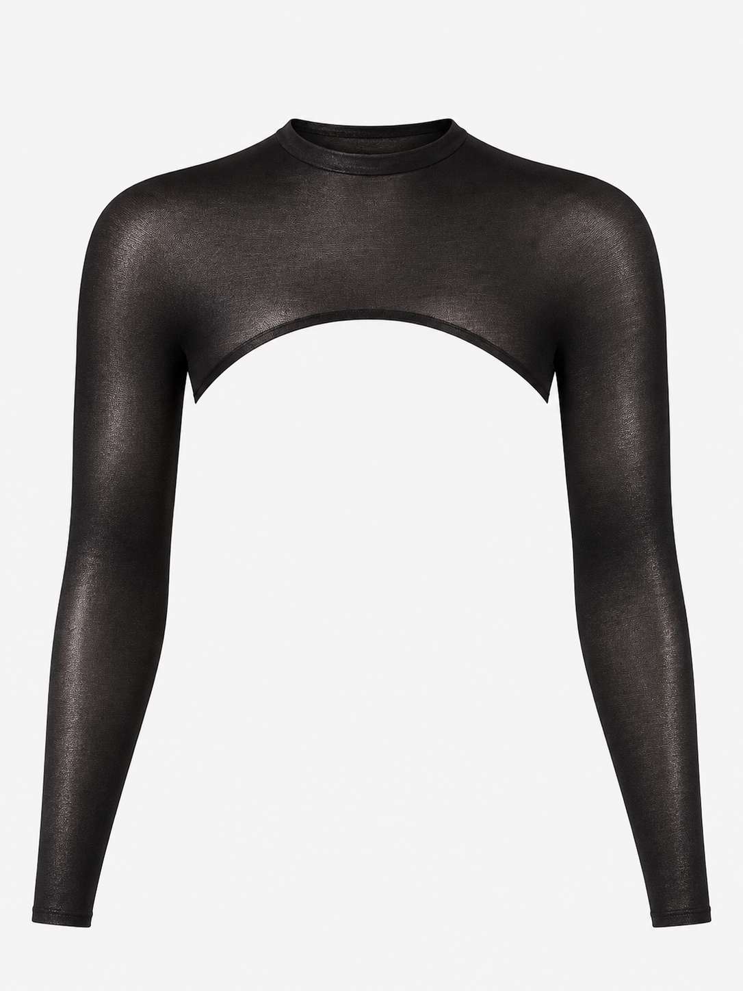 SKULPT Skyn Shrug – sheer seamless shrug top, view 1