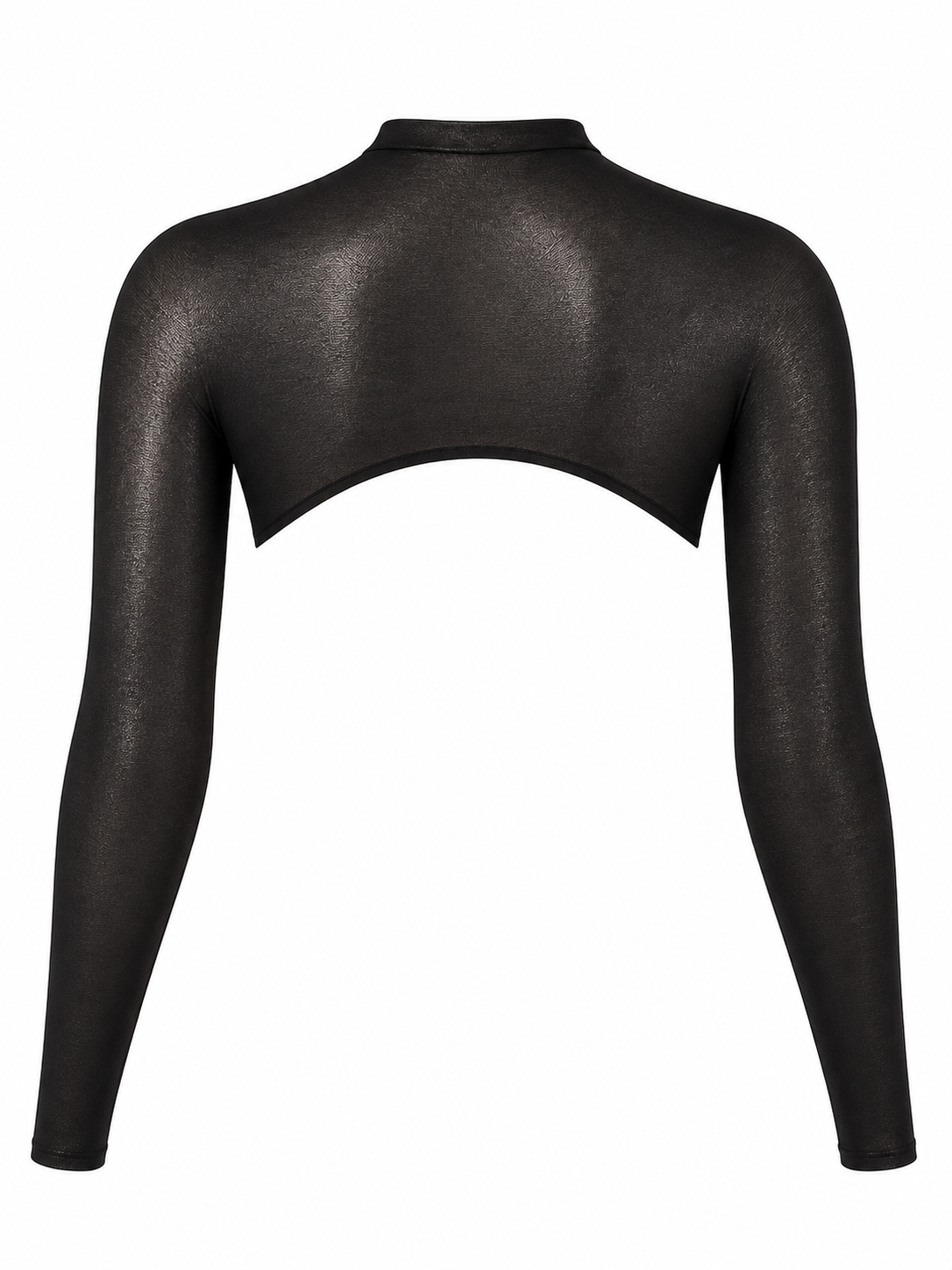 SKULPT Skyn Shrug – sheer seamless shrug top, view 3