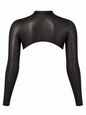 SKULPT Skyn Shrug – sheer seamless shrug top, view 3