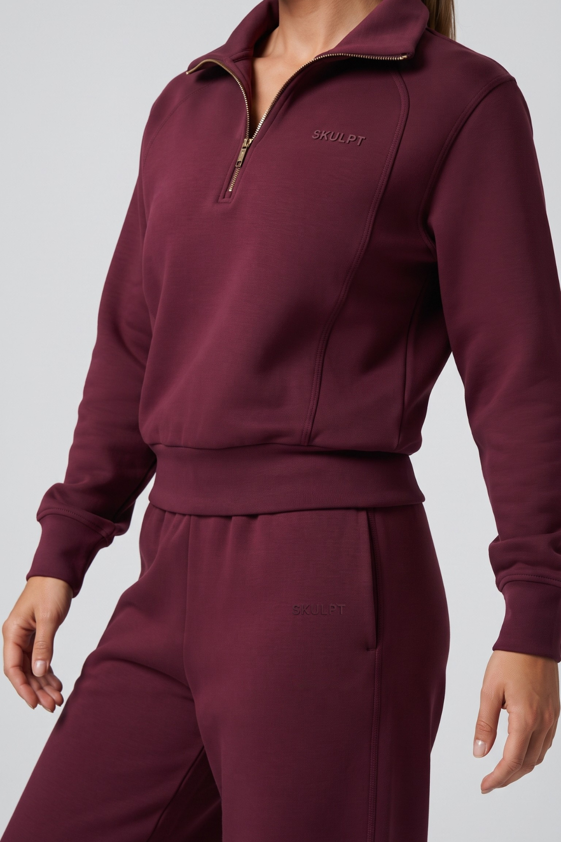 SKULPT Sway Sweatshirt – women's modal loungewear sweatshirt, view 2