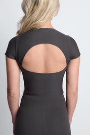 SKULPT Zuralux Short Sleeve Top – breathable activewear top, view 5