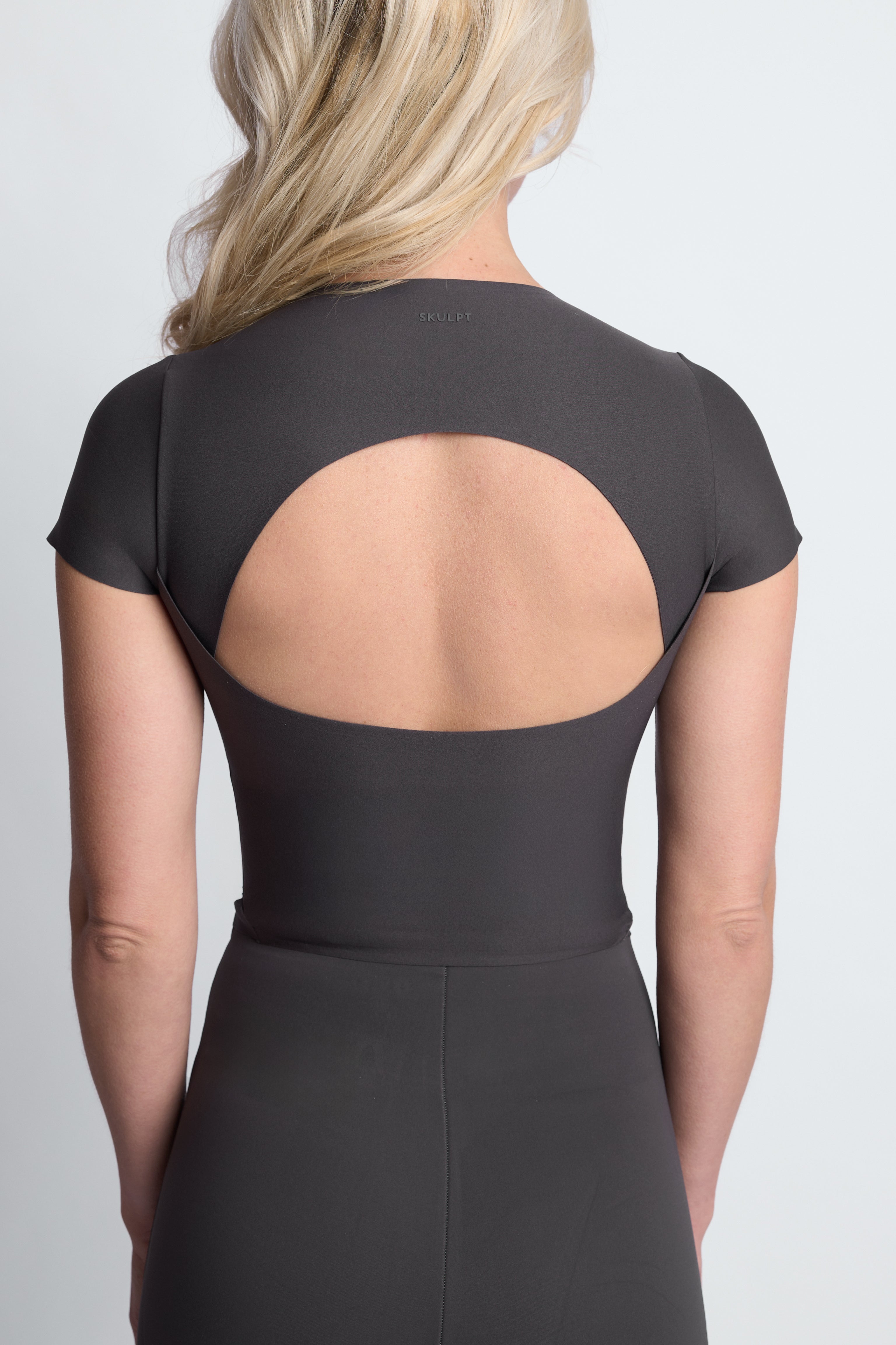 SKULPT Zuralux Short Sleeve Top – breathable activewear top, view 5